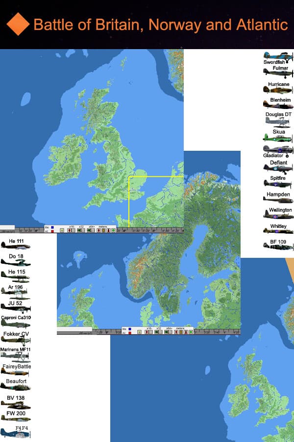 Battle of Britain, Norway and Atlantic