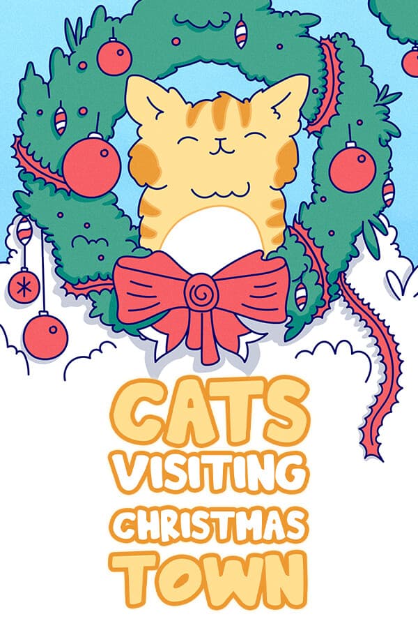 Cats Visiting Christmas Town