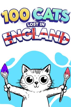 100 Cats Lost In England Find & Color