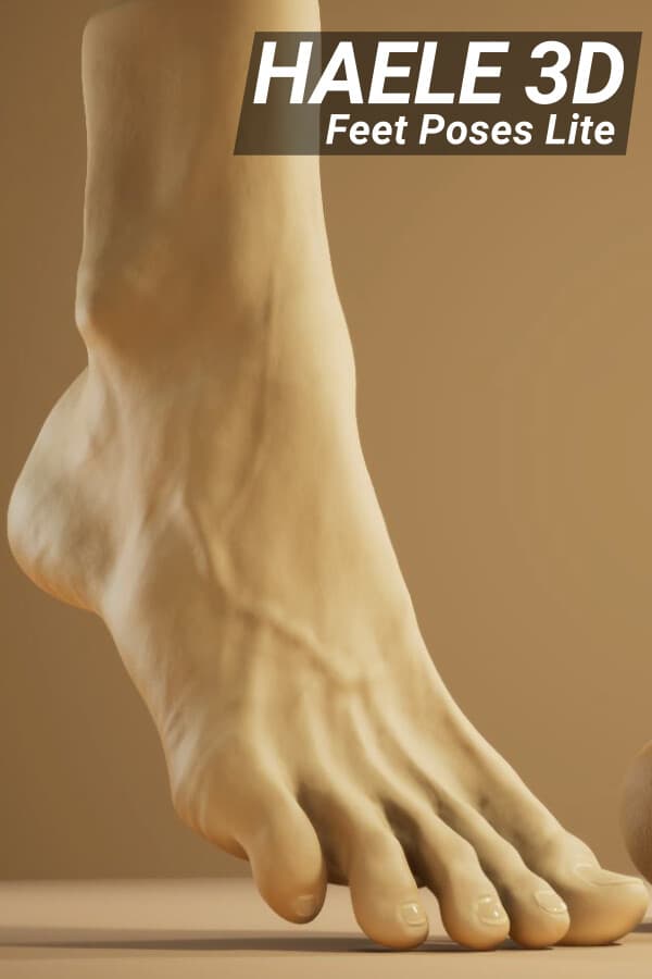 HAELE 3D - Feet Poses Lite - Drawing References