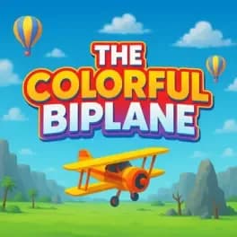 The Colorful Biplane