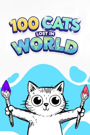 100 Cats Lost In World Find & Color