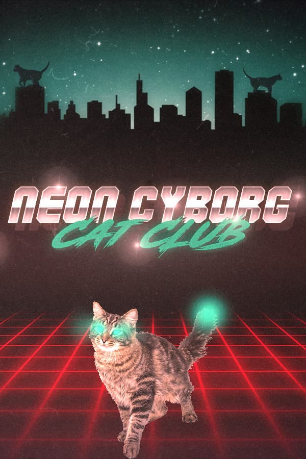 Neon Cyborg Cat Club