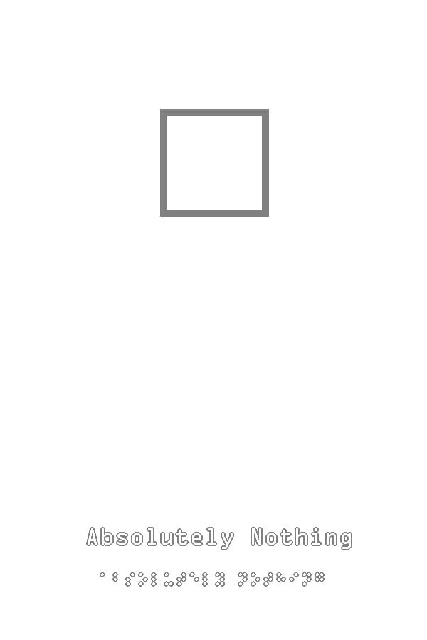 Absolutely Nothing
