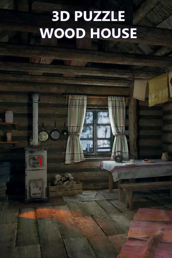3D PUZZLE - Wood House