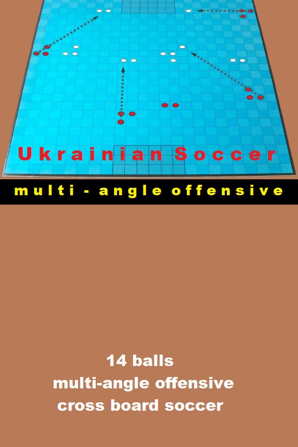 Ukrainian Soccer  ( multi-angle offensive ) 14 balls !!!