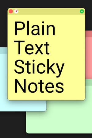 Plain Text Sticky Notes