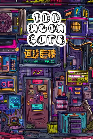 100 Neon Cats