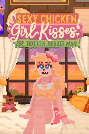 Sexy Chicken Girl Kisses Rotten Rabbit Man